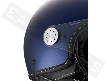 Helm Demi Jet VESPA Visor 4.0 BT (Bluetooth) matt blau (DY)